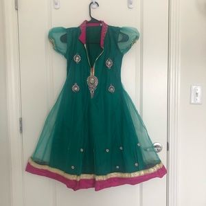 Net Anarkali Top